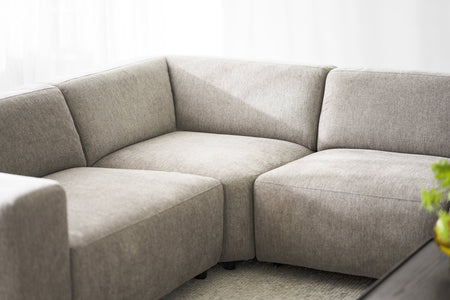 Willard Corner Sofa 2+3 Seater – Beige – 4