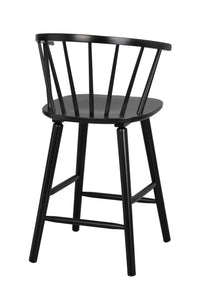 CARMEN Bar Chair Set of 2 – black – 9