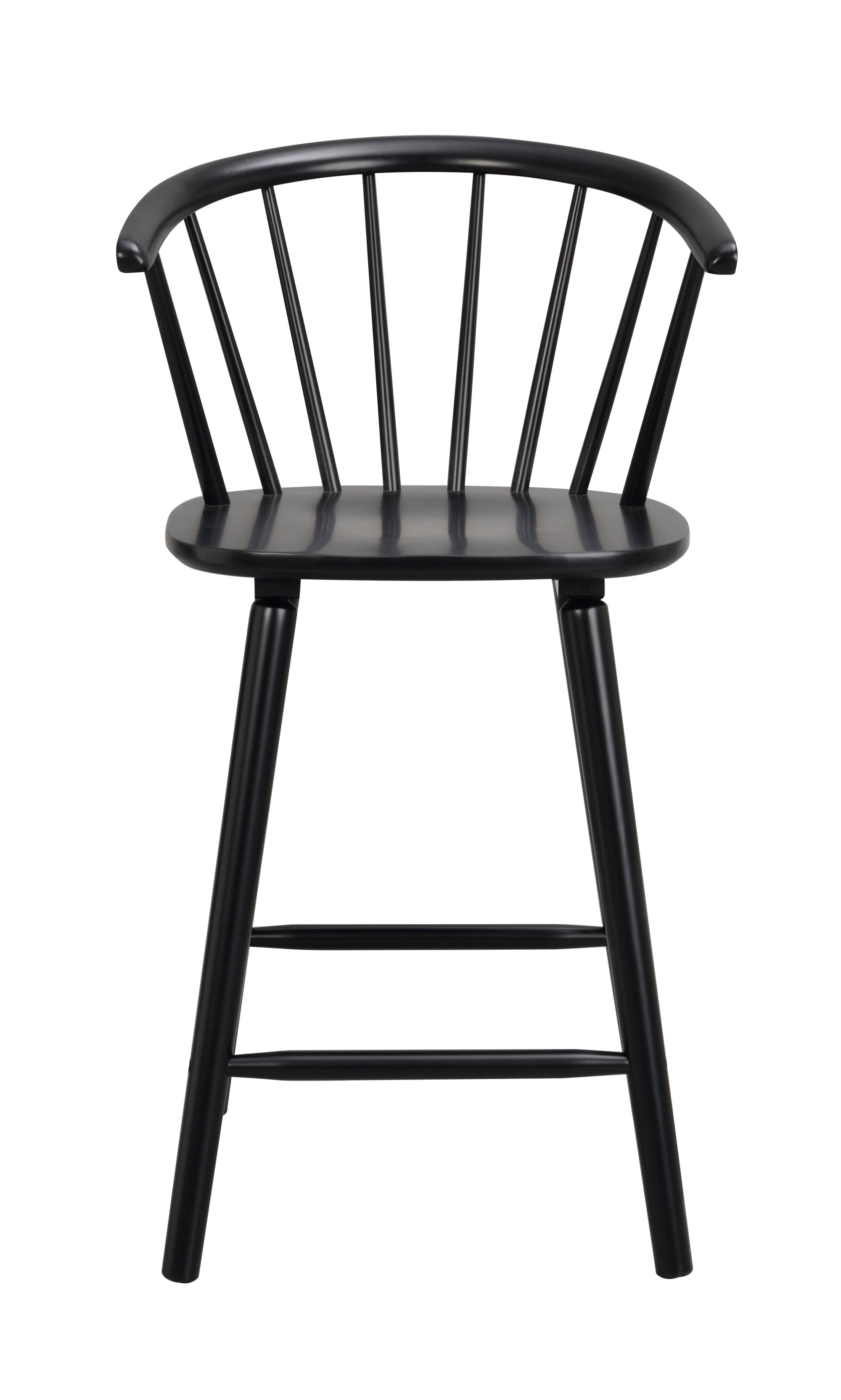 CARMEN Bar Chair Set of 2 – black – 1