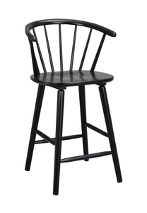 CARMEN Bar Chair Set of 2 – black – 7