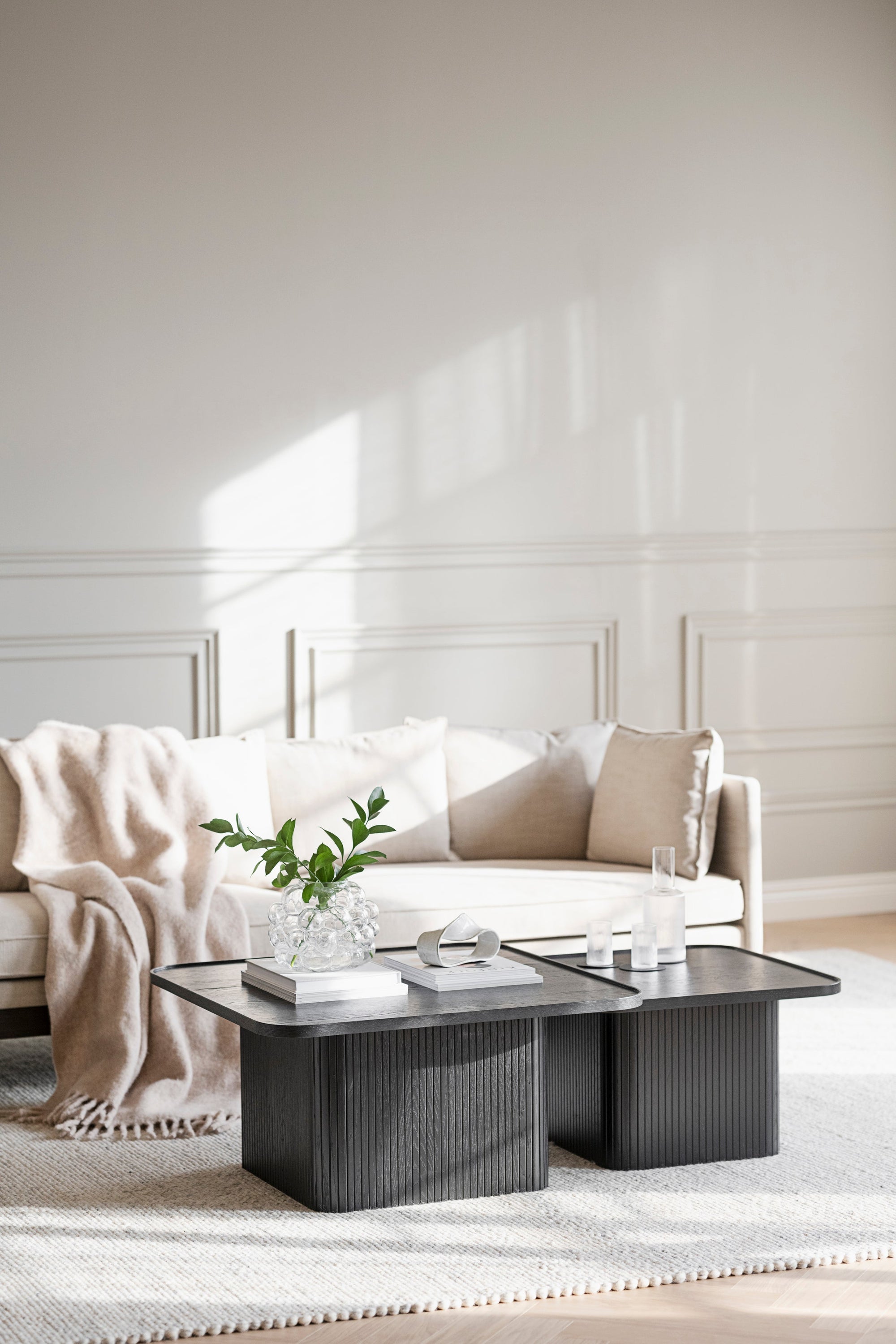 SULLIVAN Coffee Table 60CM & 80CM – Small – 60 x 60 cm / Whitewashed Oak – 2
