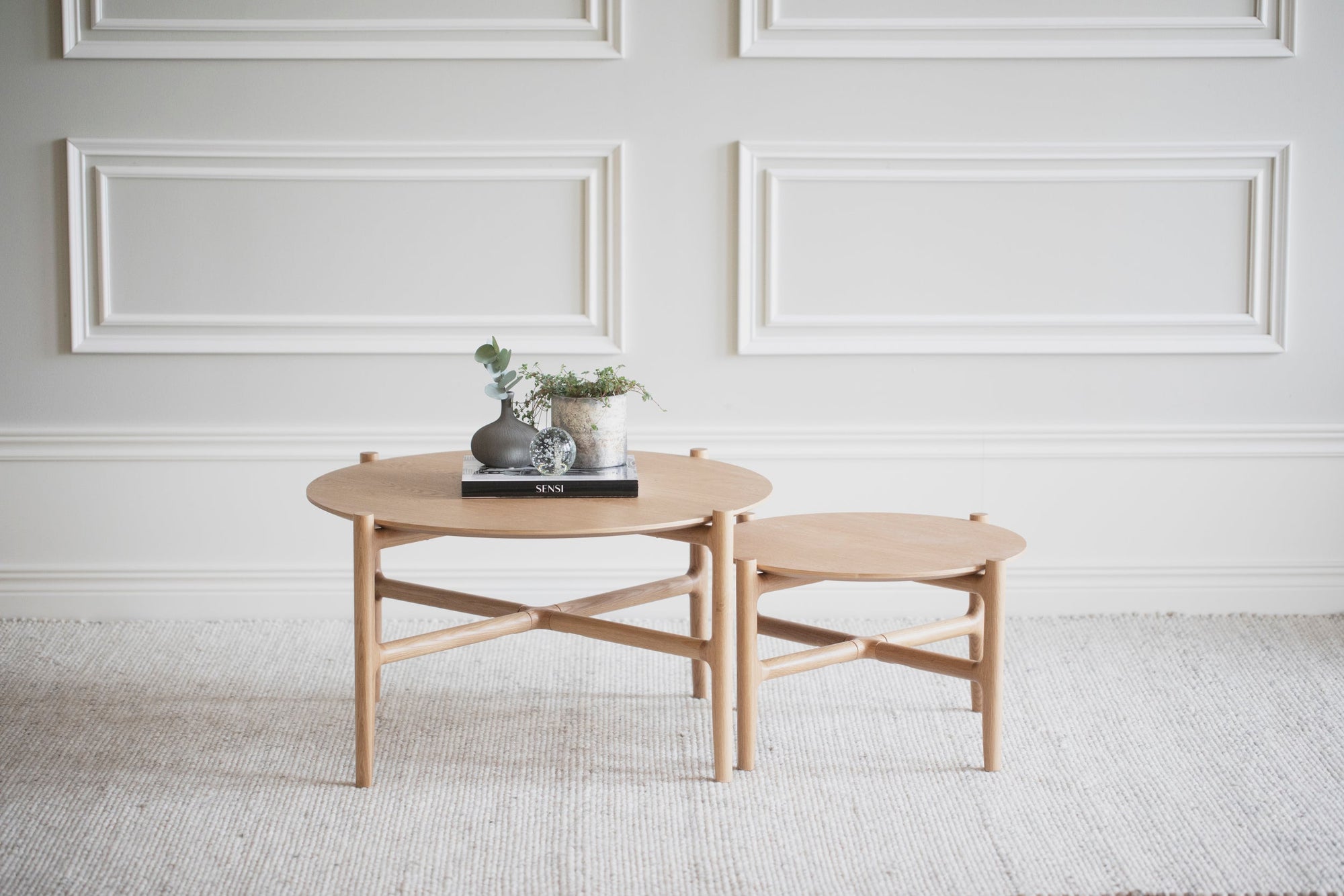 HOLTON Round Coffee Table Ø62 CM & Ø87 CM – Small – Ø62 cm – 3