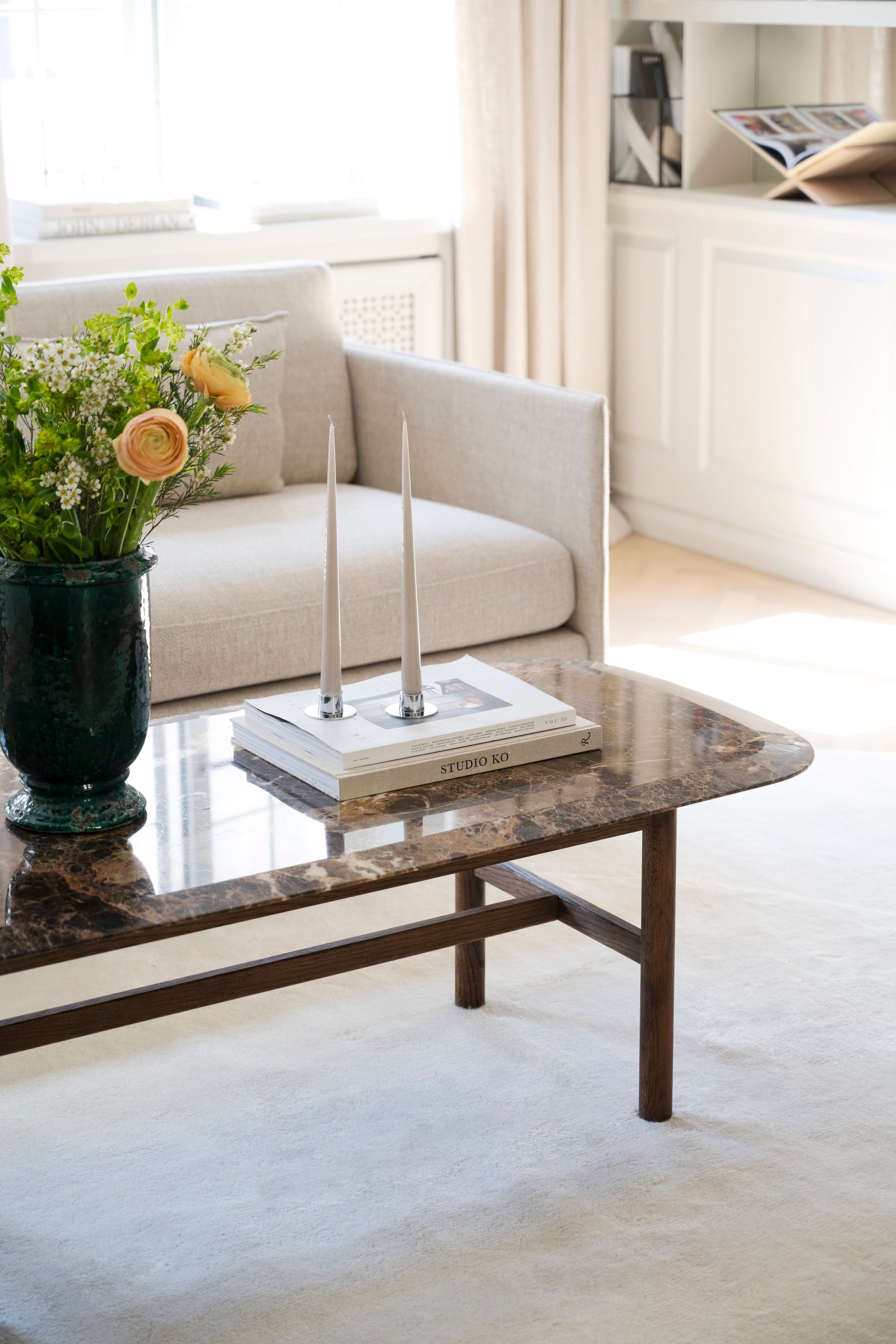 Hammond Marble Coffee Table 135 x 62 cm – Brown – Default Title – 7
