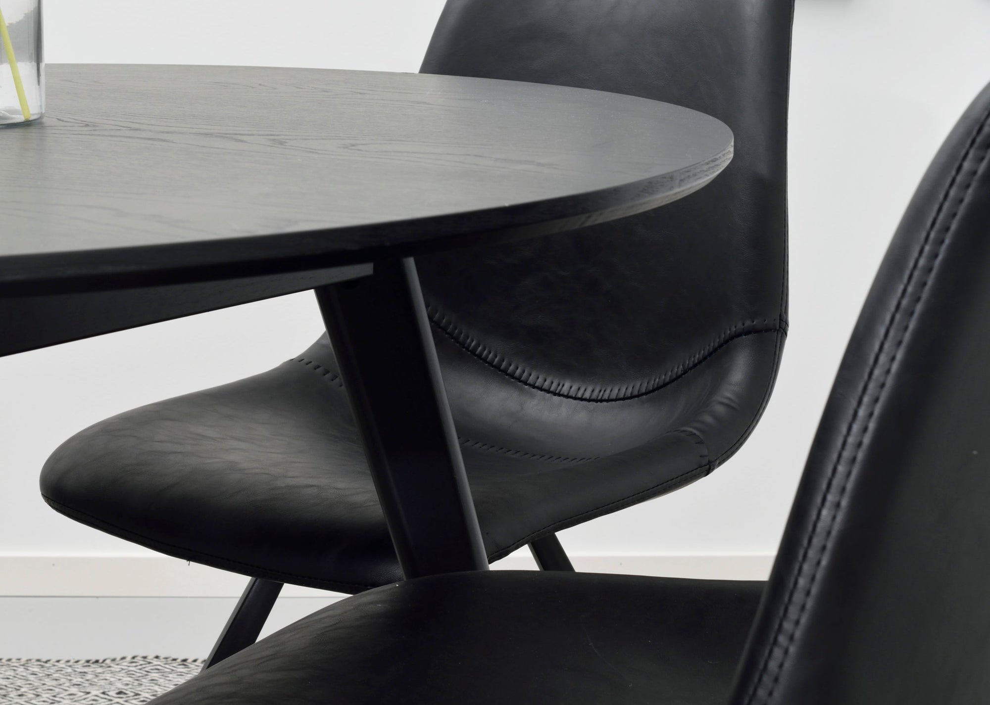 AUBURN Set of 2 Chairs – Black – 11