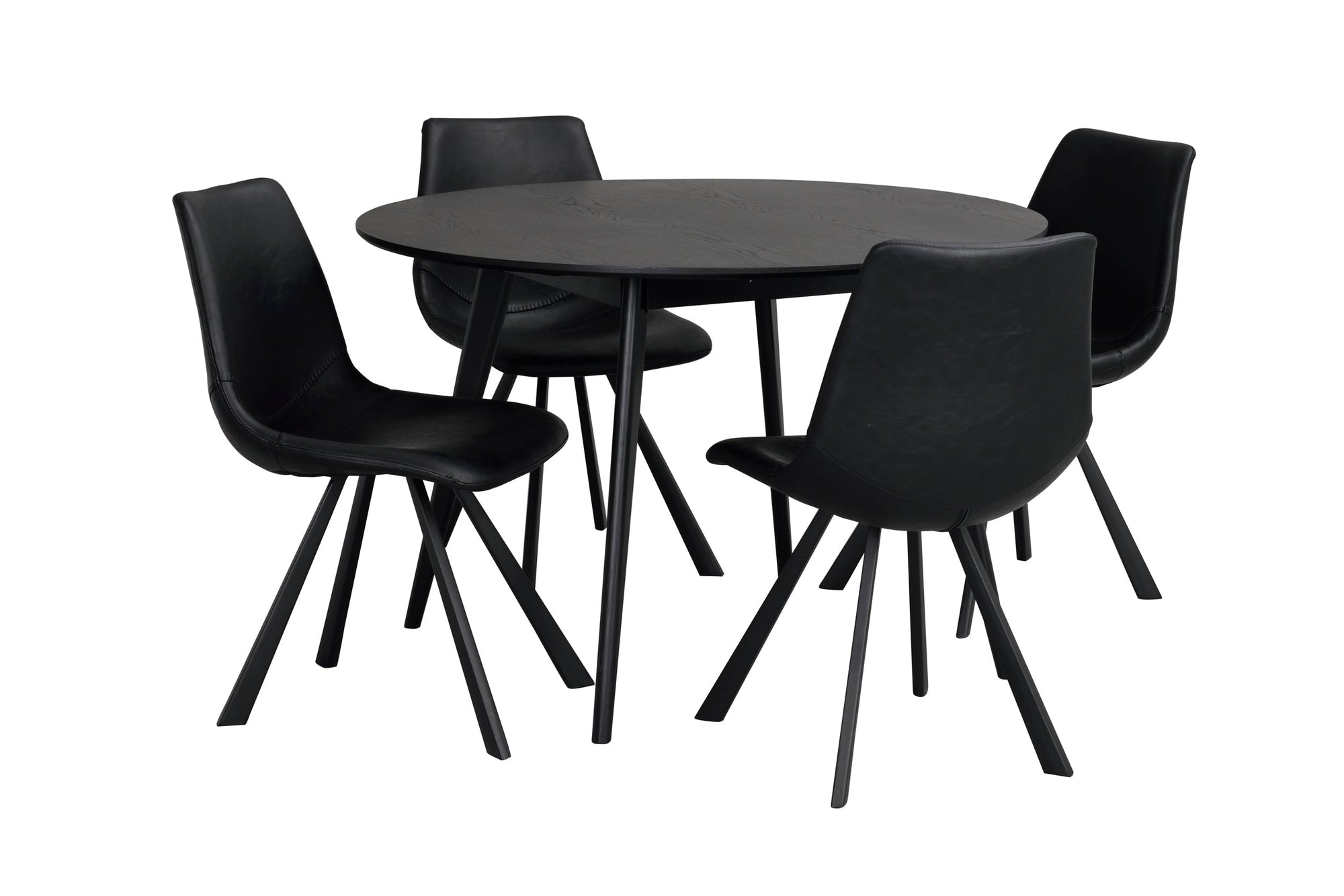 AUBURN Set of 2 Chairs – Black – 8