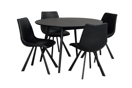 AUBURN Set of 2 Chairs – Black – 8