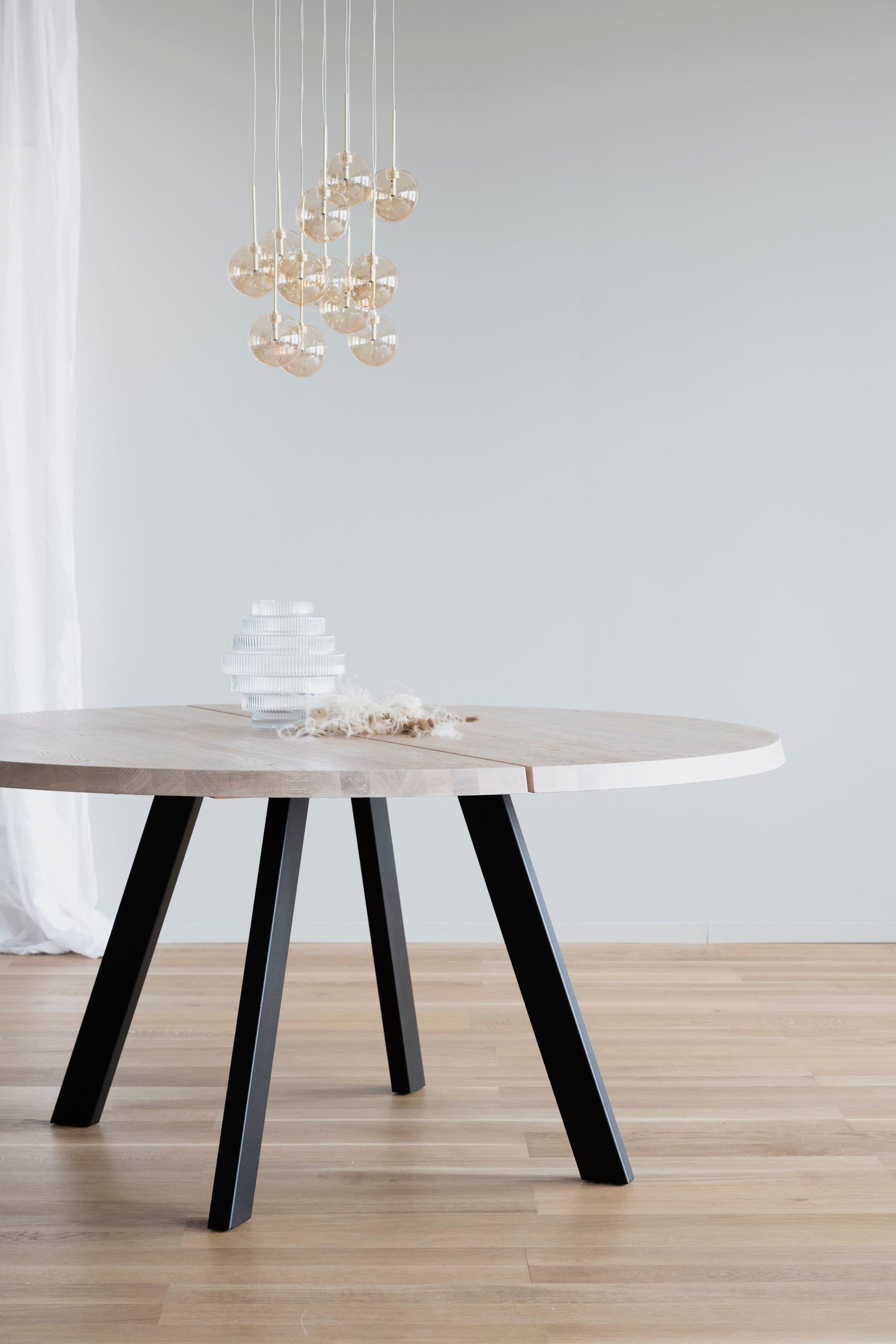 FRED Round Oak Dining Table 160CM – Default Title – 4