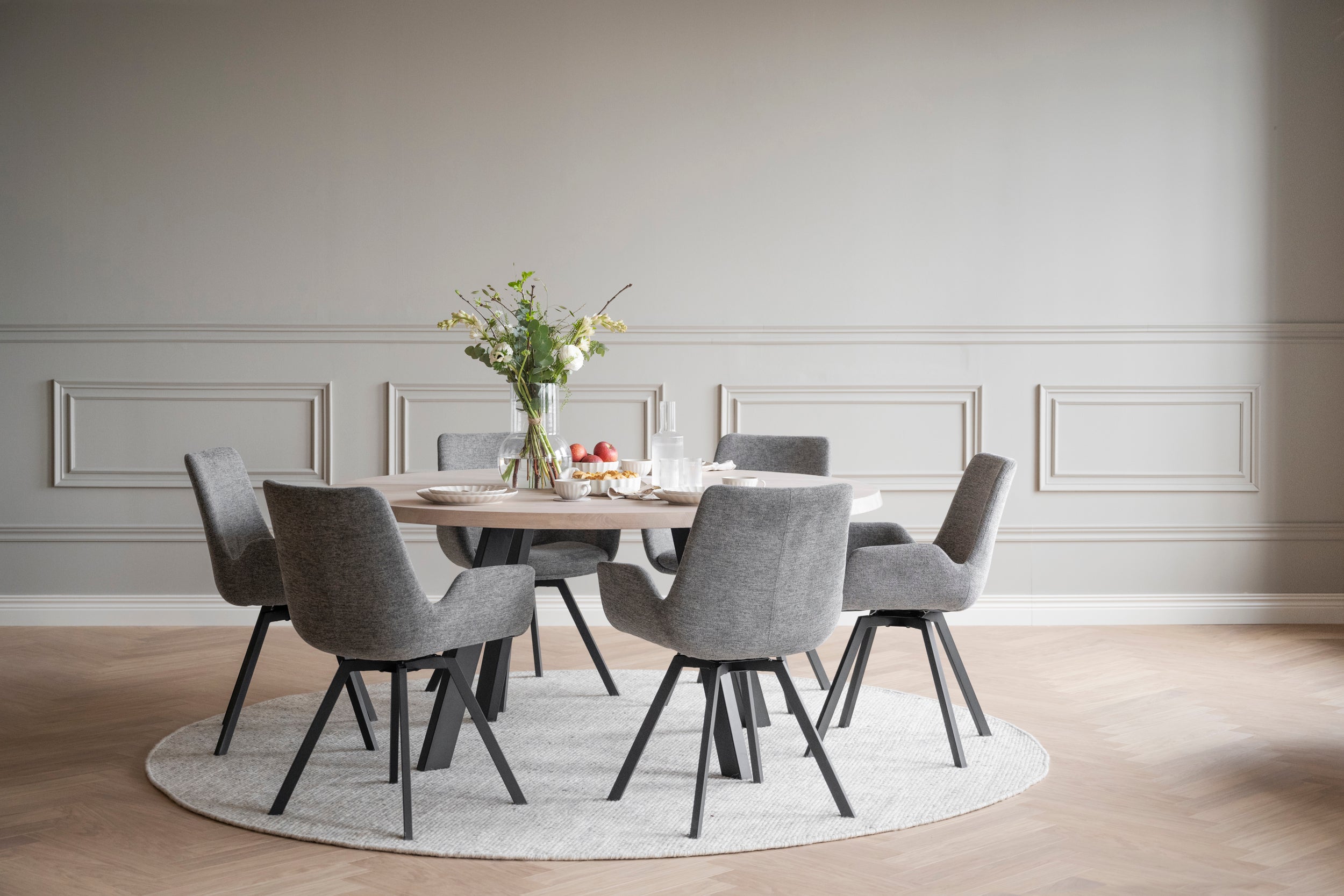 FRED Round Oak Dining Table 160CM – Default Title – 3