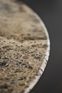 TARANSAY Round Table, Brown Travertine Top, Brown Legs Ø 125 CM – Default Title – 4