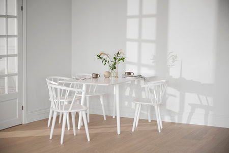 LOTTA Drop-Leaf Dining Table 80 CM & 120 CM – Large – 120 x 80 cm – 4