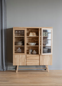 BROOKLYN Oak Vitrine 130 CM – Oak – 4