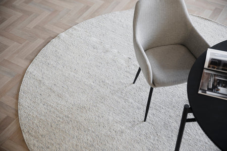 AUCKLAND Wool Round Carpet Ø250 – nature wool – 3