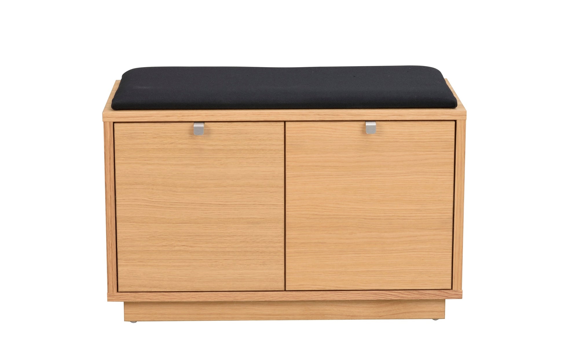 CONFETTI 2 Drawer Bench – Oiled oak / black fabric – 1