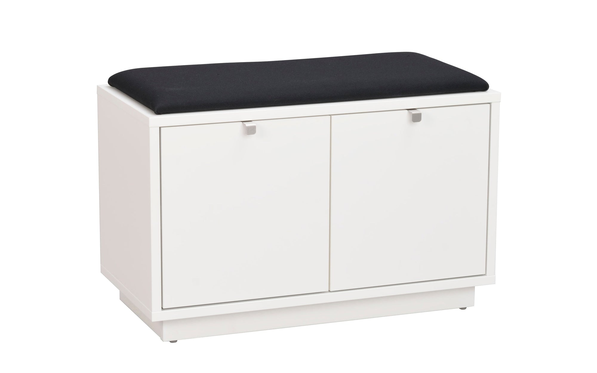 CONFETTI 2 Drawer Bench – White / black fabric – 4