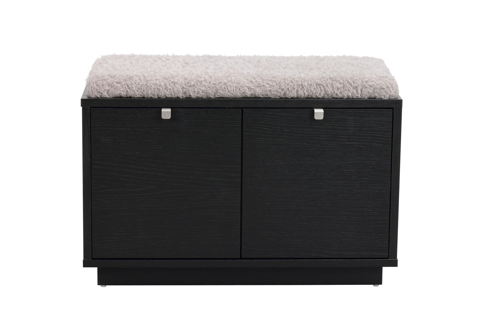 CONFETTI 2 Drawer Bench – Black stained Oak / grey sheep look – 1