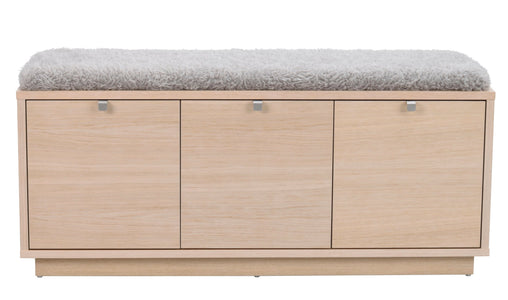 CONFETTI 3 Drawer Bench – Whitewash oak / grey sheep look – 1