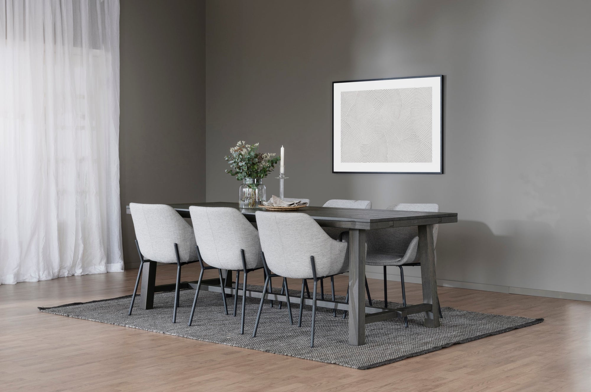 BROOKLYN Dark Brown Oak Dining Table 220/320CM – Dining table – 7