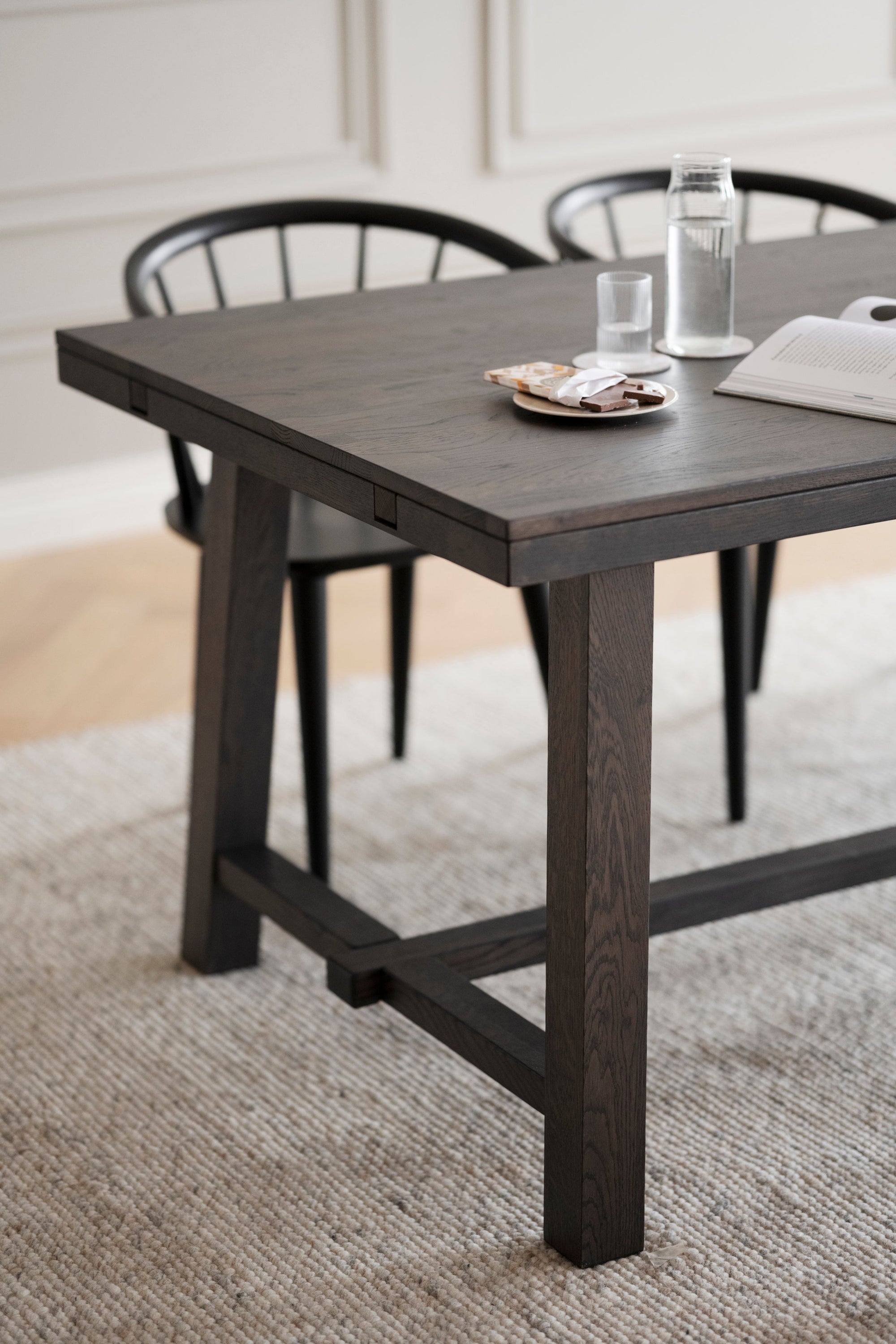 BROOKLYN Dark Brown Oak Dining Table 220/320CM – Dining table – 2