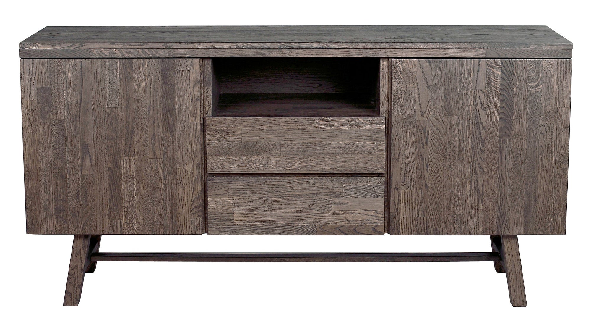 BROOKLYN Sideboard 160CM – Brushed Dark Stained – front