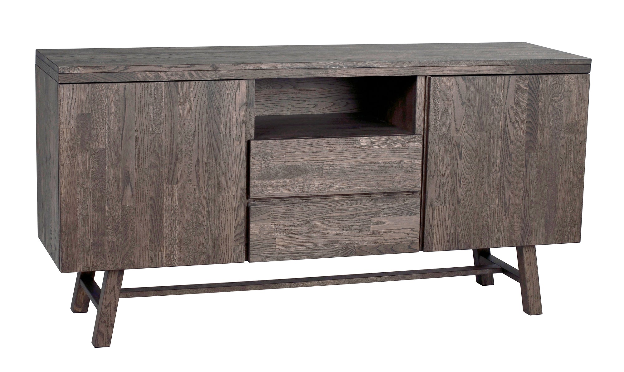 BROOKLYN Sideboard 160CM – Brushed Dark Stained – angle