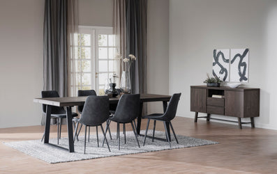 BROOKLYN Sideboard 160CM – Brushed Dark Stained – room setting