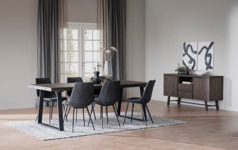 BROOKLYN Sideboard 160CM – Brushed Dark Stained – room setting