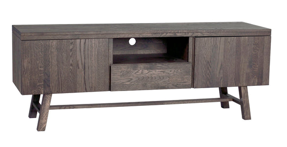 BROOKLYN Oak TV Unit 160CM – Dark brown – 2