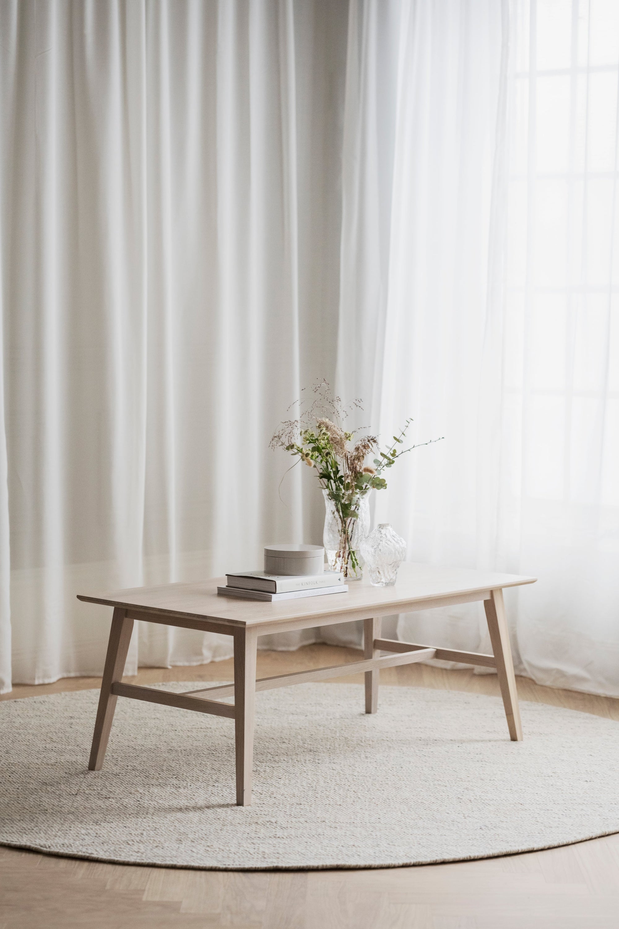 FILIPPA Coffee Table 130CM – Whitewashed Oak – 2