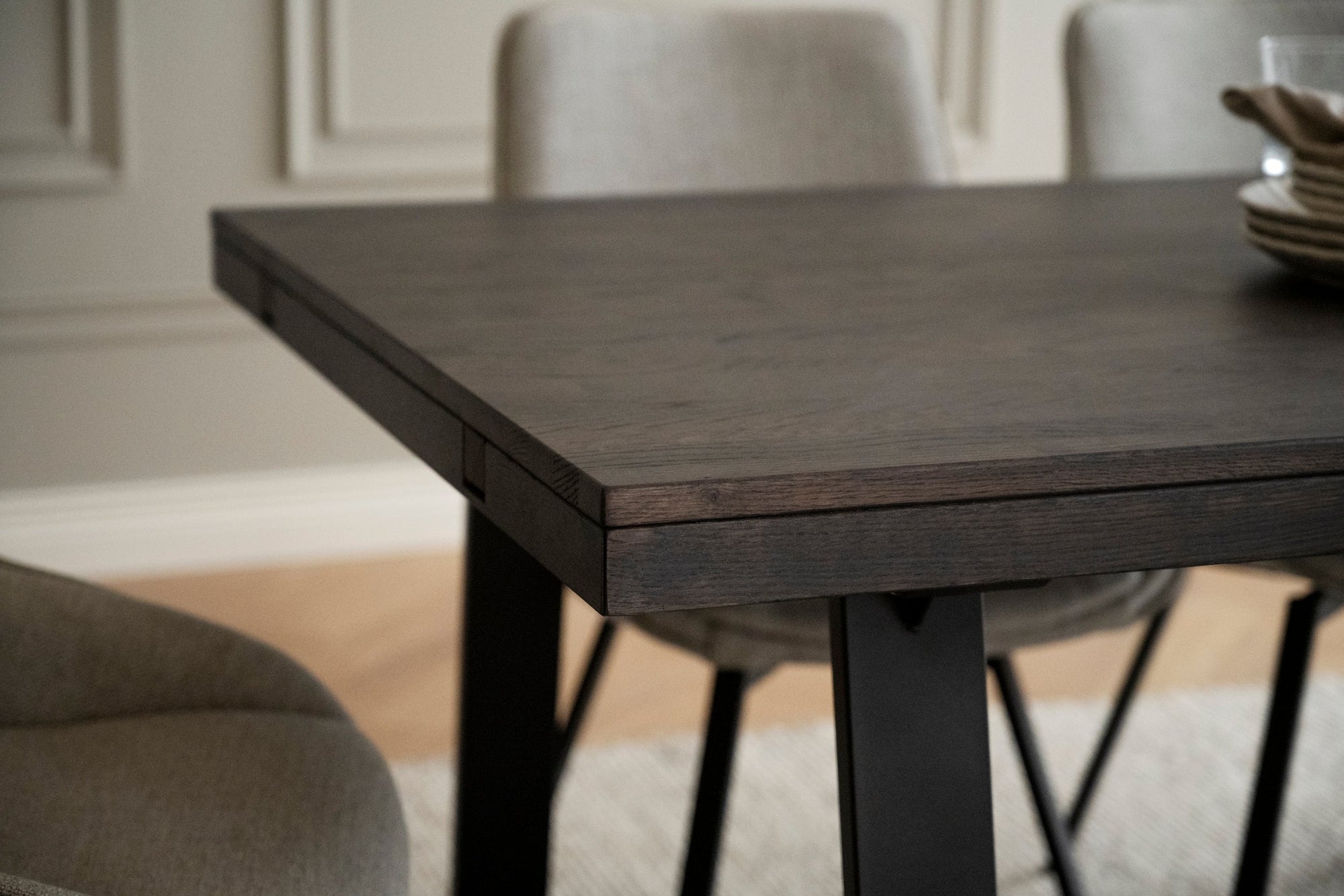 BROOKLYN U Legs Smoked OAK Dining Table 220/320CM – Dining table – 5