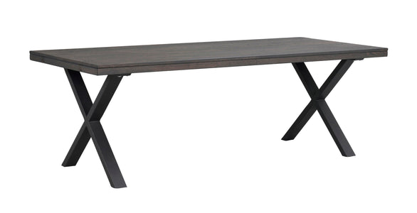BROOKLYN X Legs Smoked OAK Dining Table 220/320CM – Dining table – 8
