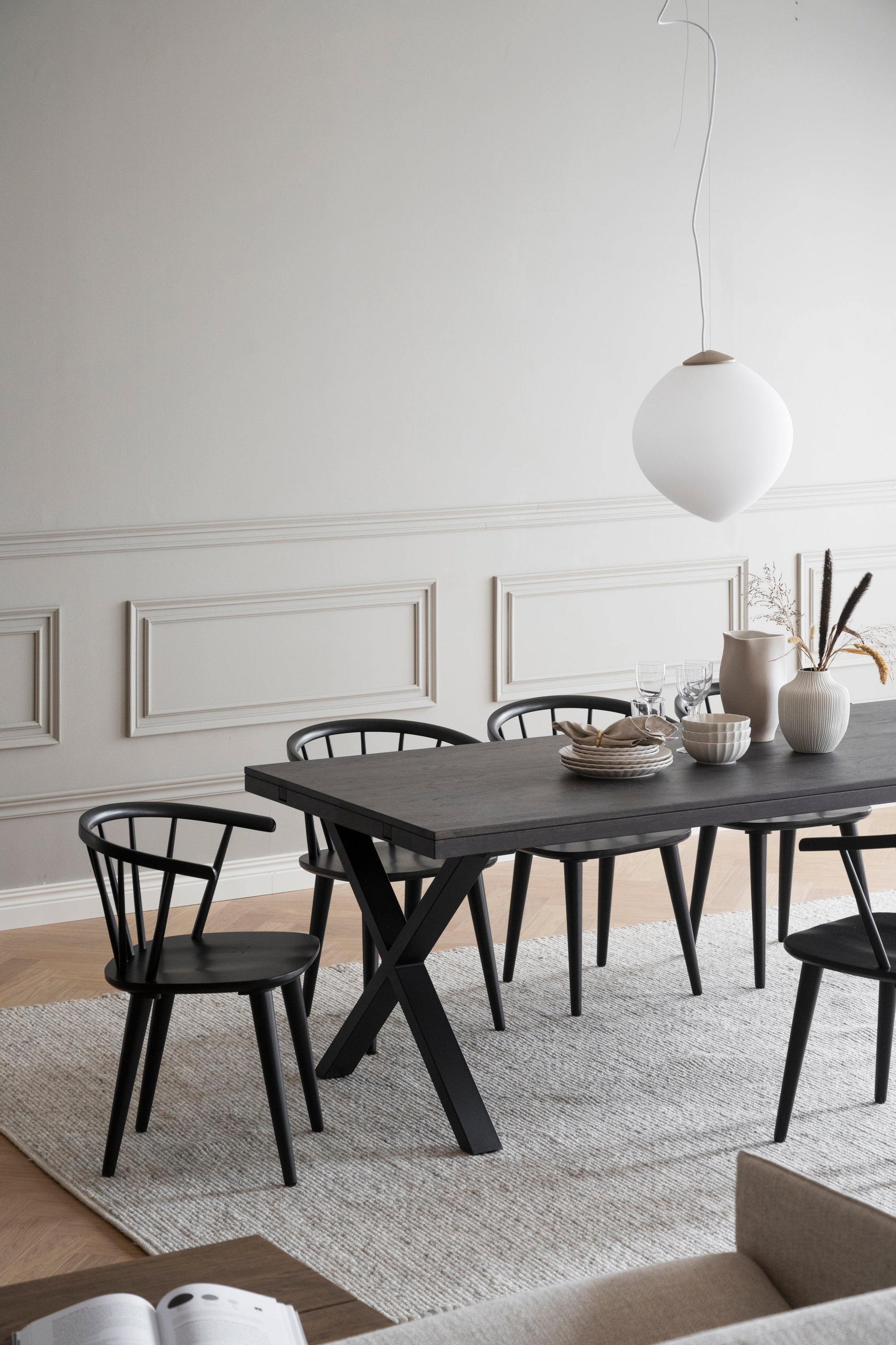 BROOKLYN X Legs Smoked OAK Dining Table 220/320CM – Dining table – 2