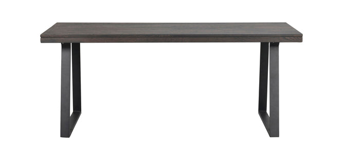 BROOKLYN U Legs Dining Table 170CM/270CM – Dark brown oak / Standard table – 170 cm – 1