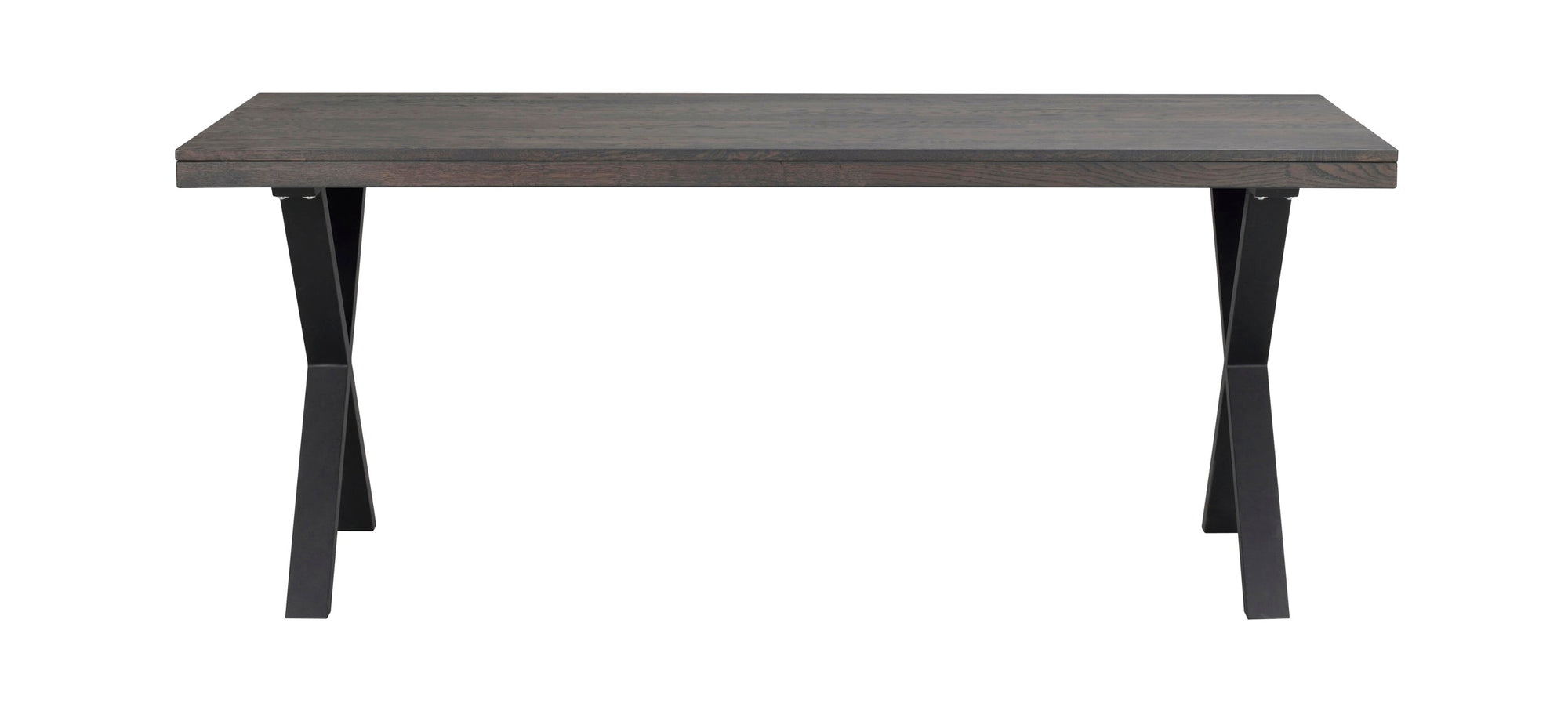 BROOKLYN X Legs Dining Table 170CM/270CM – Dark brown oak / 170 CM – 1