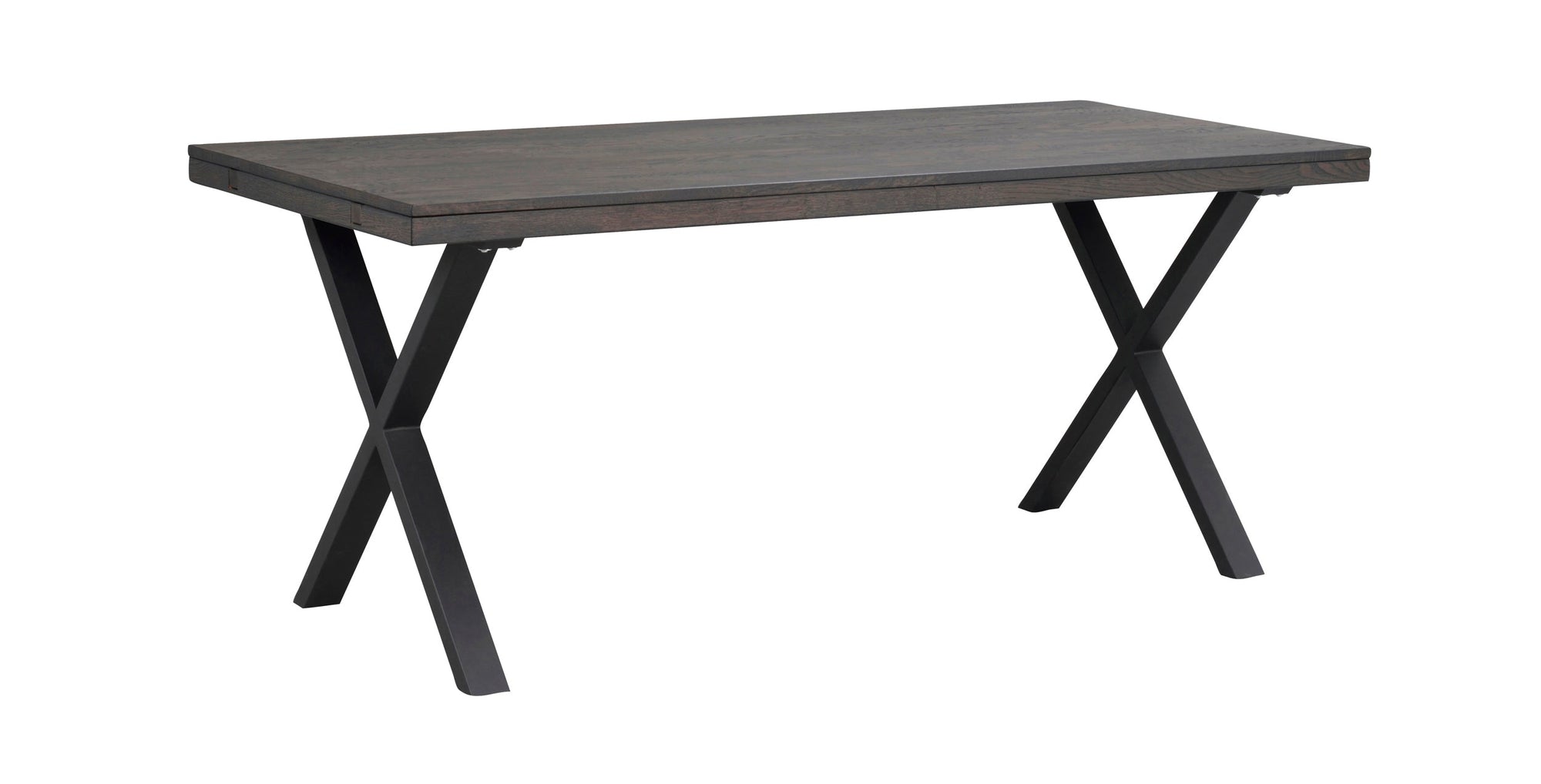 BROOKLYN X Legs Dining Table 170CM/270CM – Dark brown oak / 170 CM – 4