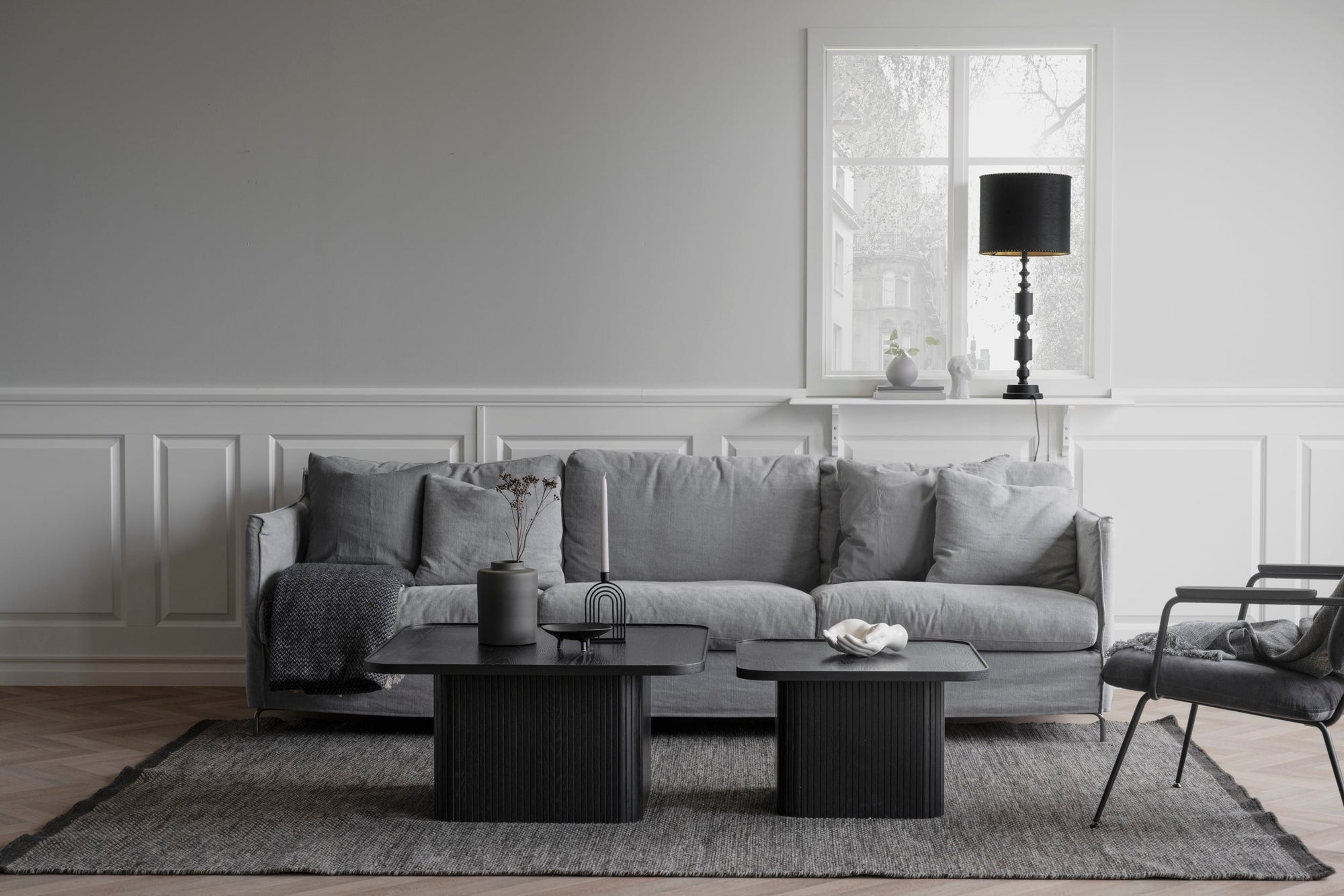 SULLIVAN Coffee Table 60CM & 80CM – Medium – 80 x 80 cm / Whitewashed Oak – 9