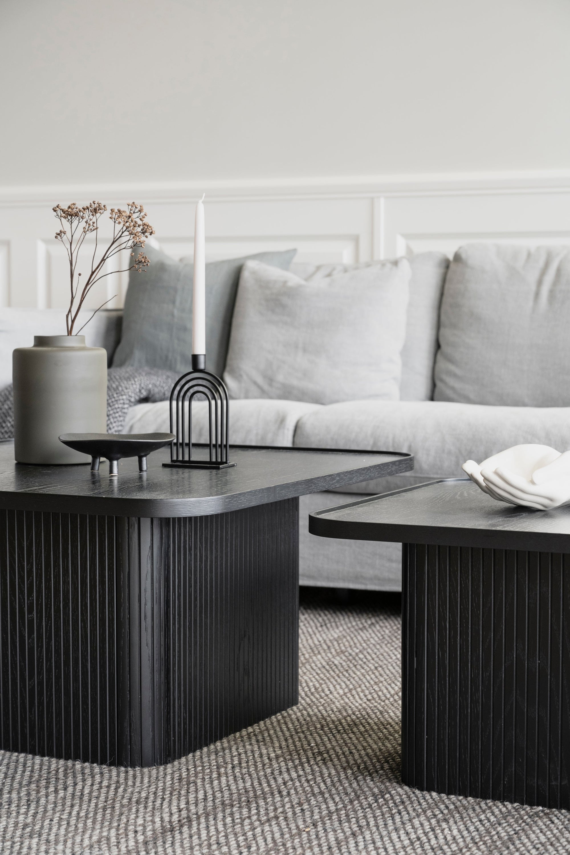 SULLIVAN Coffee Table 60CM & 80CM – Medium – 80 x 80 cm / Whitewashed Oak – 8