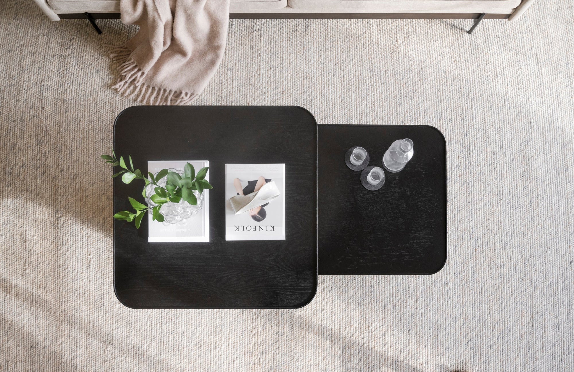 SULLIVAN Coffee Table 60CM & 80CM – Medium – 80 x 80 cm / Whitewashed Oak – 5