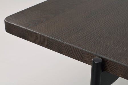 SHELTON Coffee Table 95CM & 145CM – Small – 95 x 50 cm / brown ash/black metal – 5