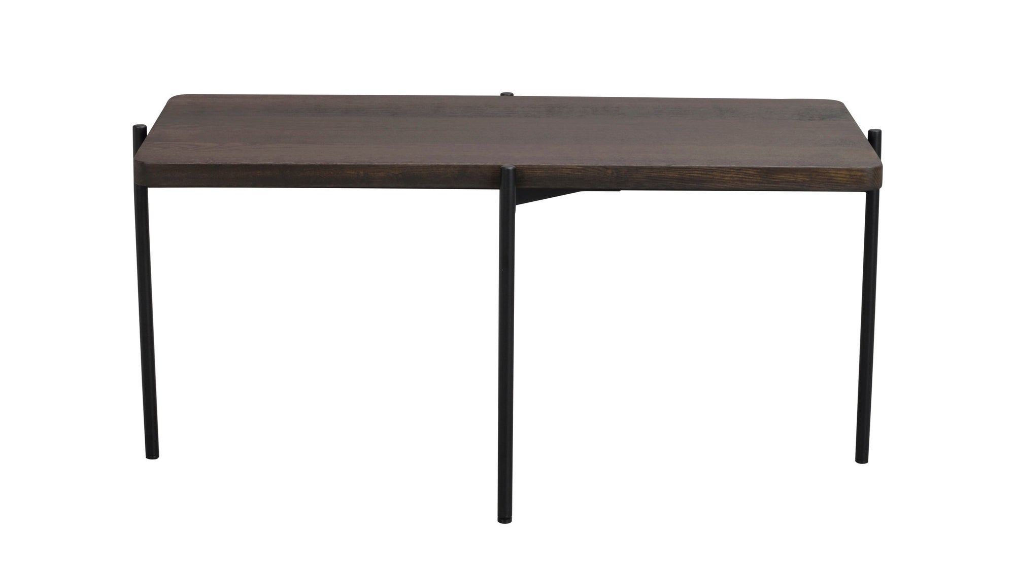 SHELTON Coffee Table 95CM & 145CM – Small – 95 x 50 cm / brown ash/black metal – 1