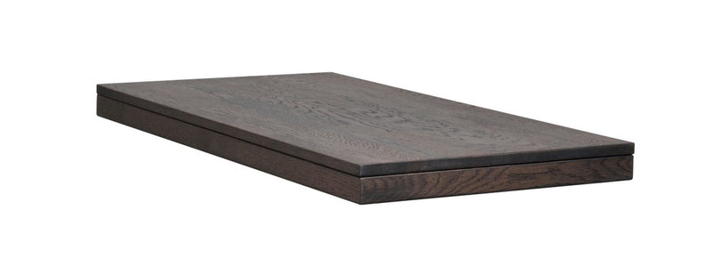 BROOKLYN Extension Plate 50CM – lacquered dark brown oak – 1