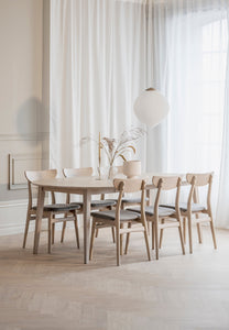 RODHAM Set of 2 Chairs – white wash oak/light grey – 5