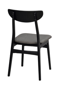 RODHAM Set of 2 Chairs – black oak/dark grey – 6