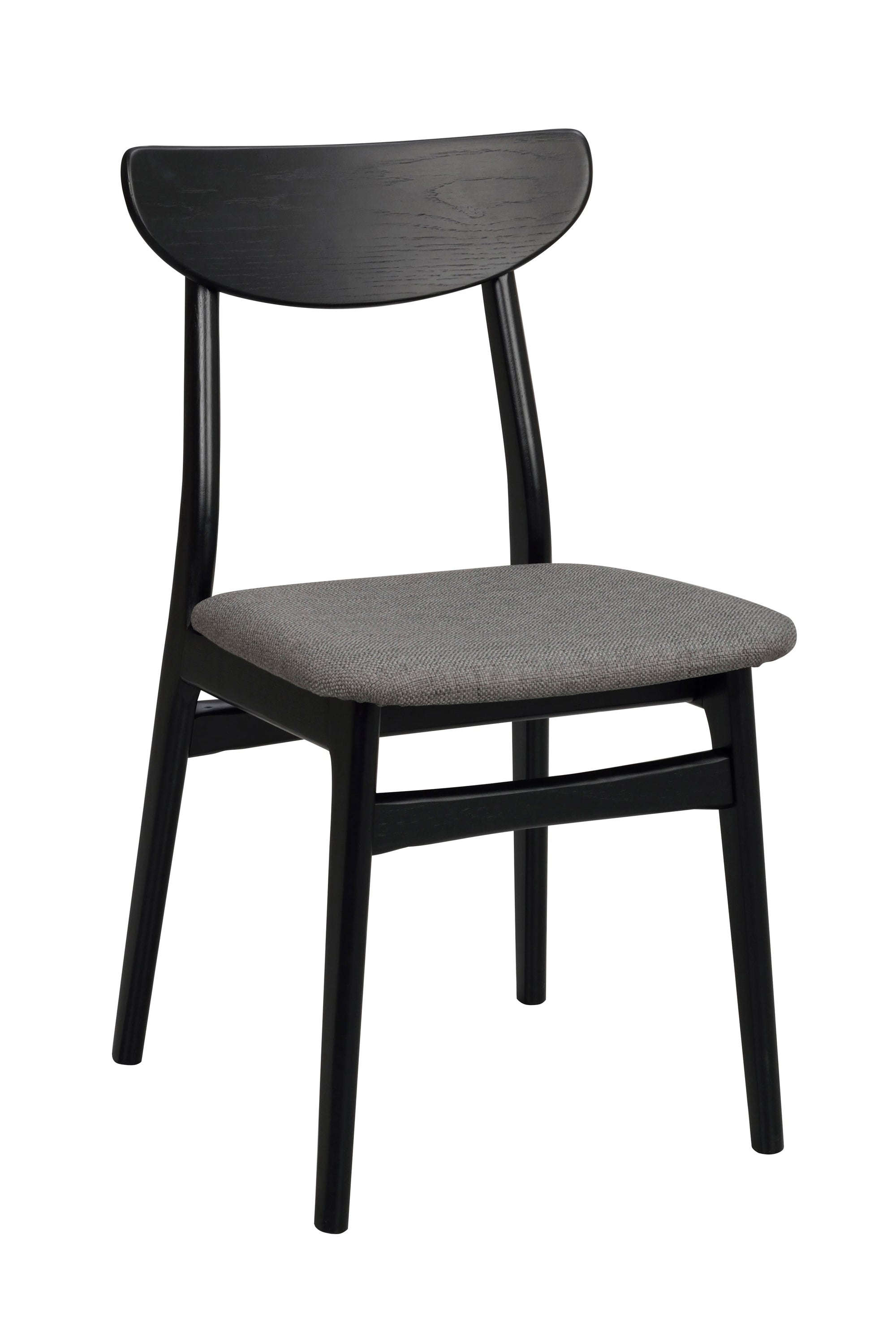 RODHAM Set of 2 Chairs – black oak/dark grey – 4