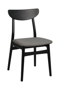 RODHAM Set of 2 Chairs – black oak/dark grey – 4