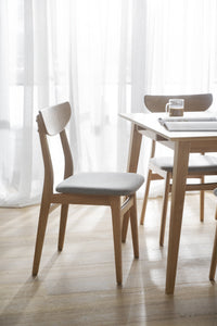 RODHAM Set of 2 Chairs Stock – oak/light grey – 5