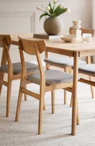 RODHAM Set of 2 Chairs Stock – oak/light grey – 4