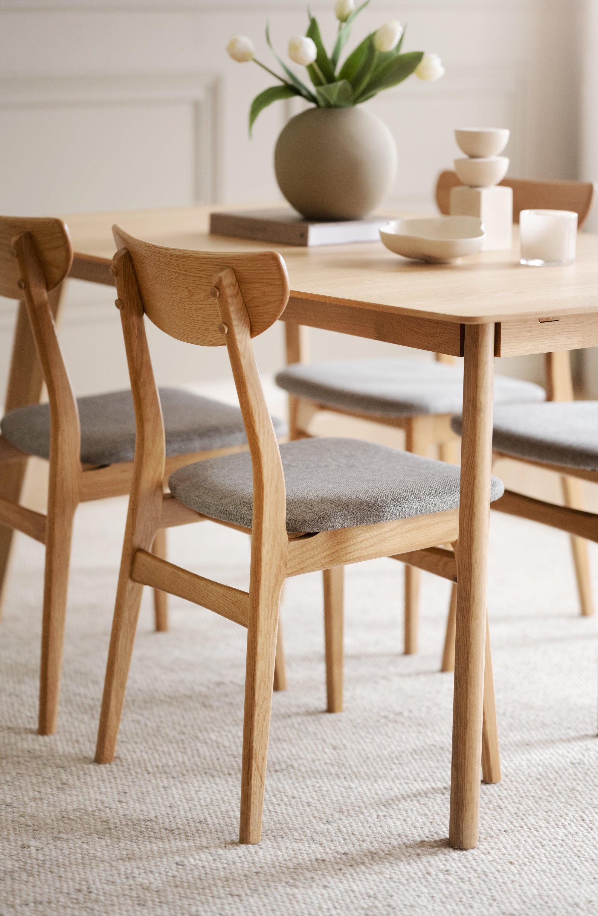 RODHAM Set of 2 Chairs Stock – oak/light grey – 4