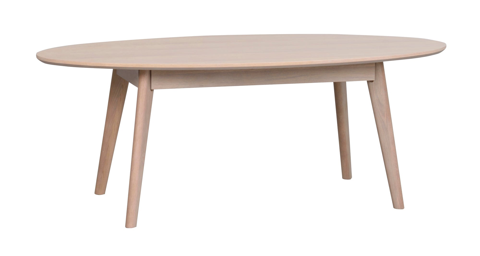 YUMI Coffee Table – Oval / Lacquered veneered whitewash oak – 6