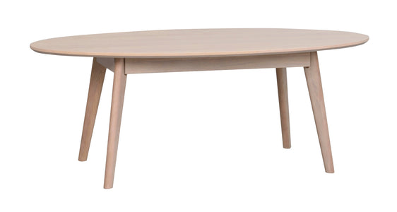 YUMI Coffee Table – Oval / Lacquered veneered whitewash oak – 6
