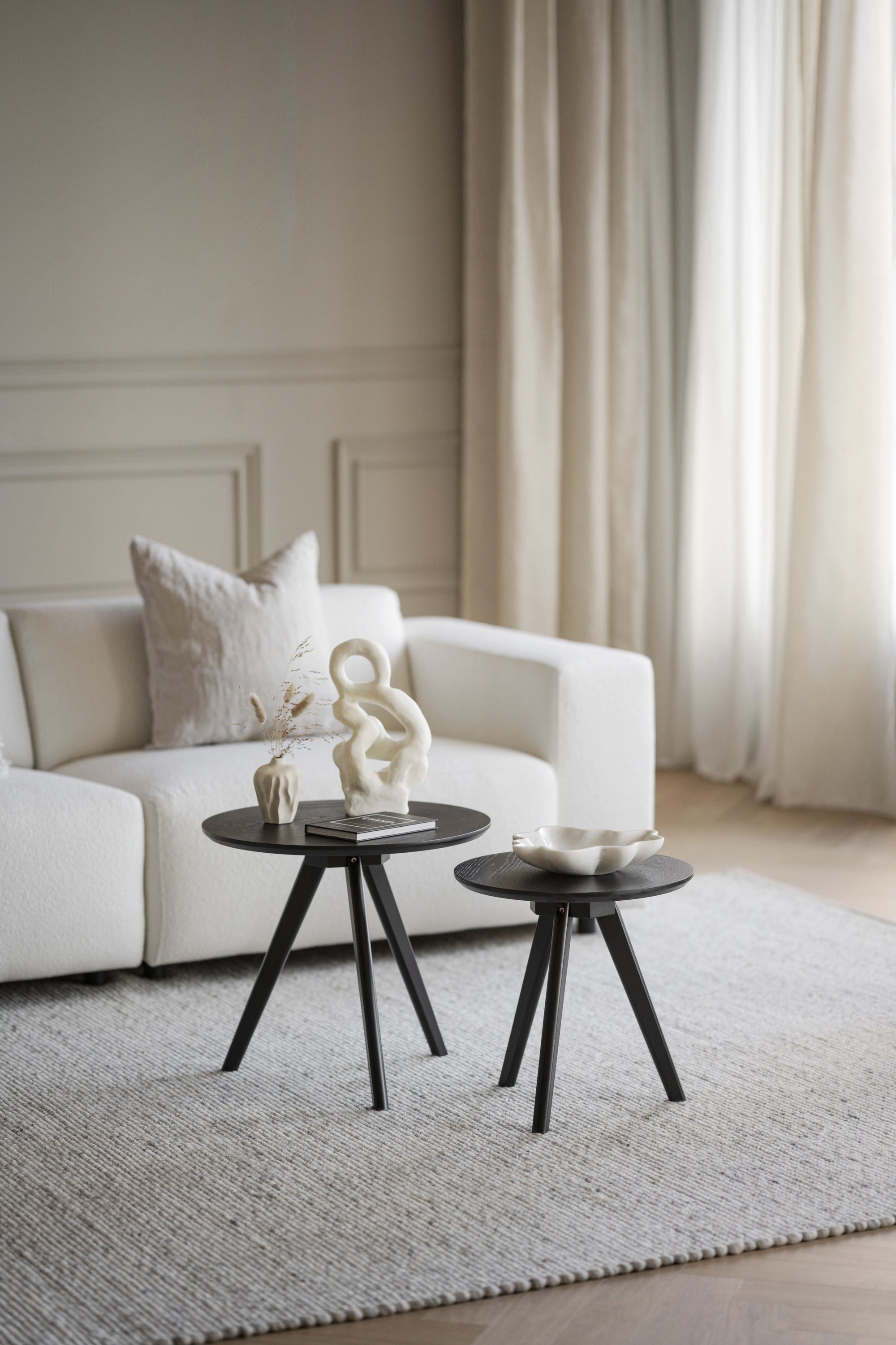 Yumi Nesting Tables – Black – 2